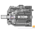 PV140 / 180/270 via la pompe hydraulique de l&#39;arbre